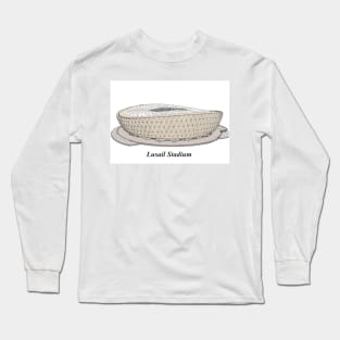 Sketching Stadium in Qatar Long Sleeve T-Shirt